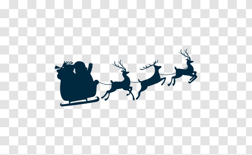 Christmas Santa Claus - Deer - Elk Santas Slay Transparent PNG