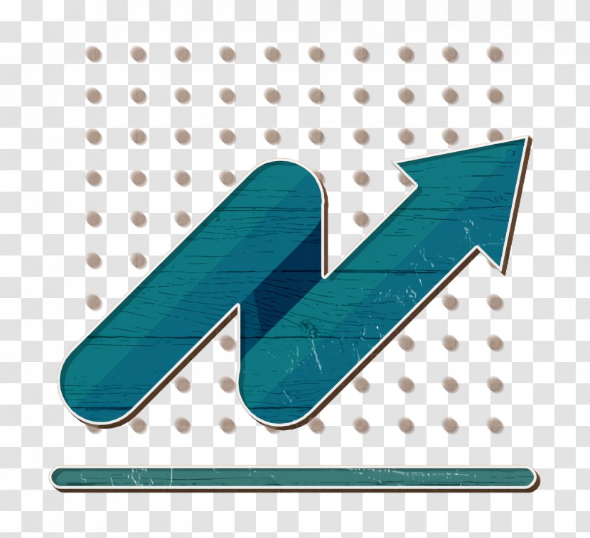 Business Icon Graph Profits - Logo - Teal Transparent PNG