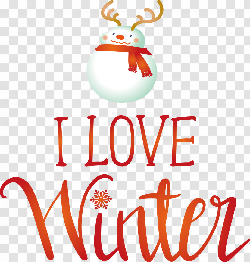 I Love Winter Winter Transparent PNG