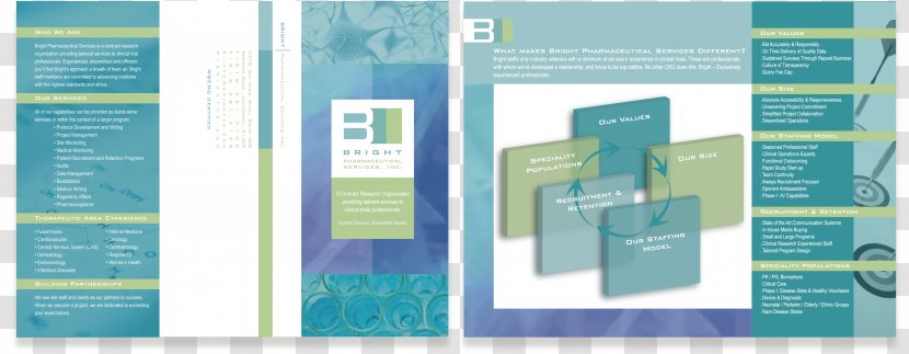 Brochure Contract Research Organization Advertising - Design Transparent PNG