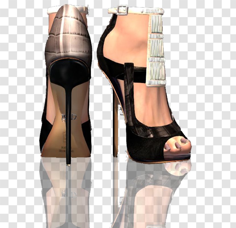 High-heeled Shoe Ankle Sandal - Heart Transparent PNG