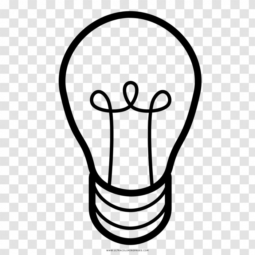 Incandescent Light Bulb Drawing Coloring Book Lamp - Flower Transparent PNG