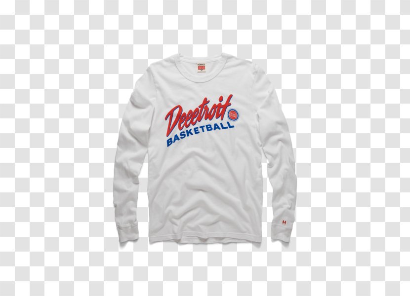 Long-sleeved T-shirt Clothing Sweater - Detroit Pistons Transparent PNG