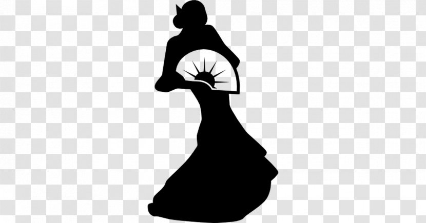 Silhouette Flamenco Dance Clip Art - Monochrome Transparent PNG