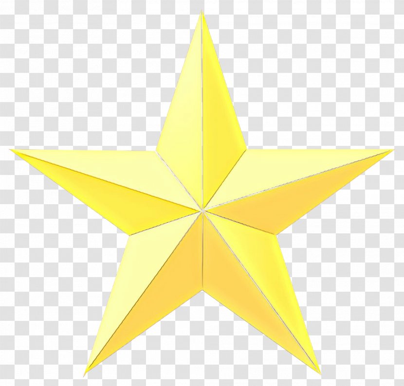 Star Drawing - Symmetry Yellow Transparent PNG