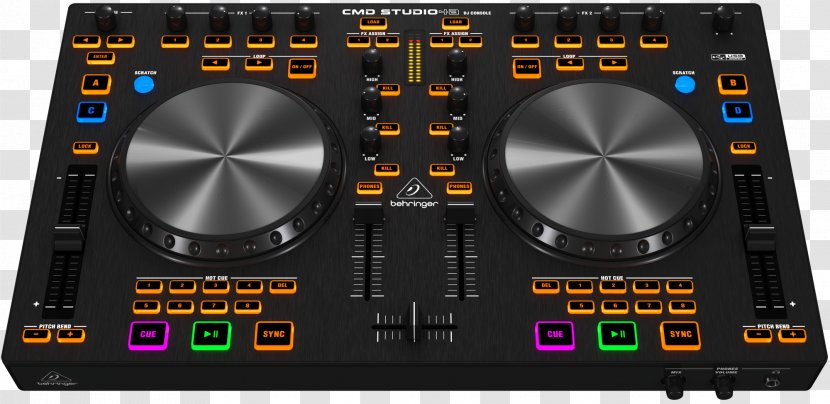 DJ Controller Behringer Deckadance Disc Jockey MIDI Controllers - Cartoon - Musical Instruments Transparent PNG