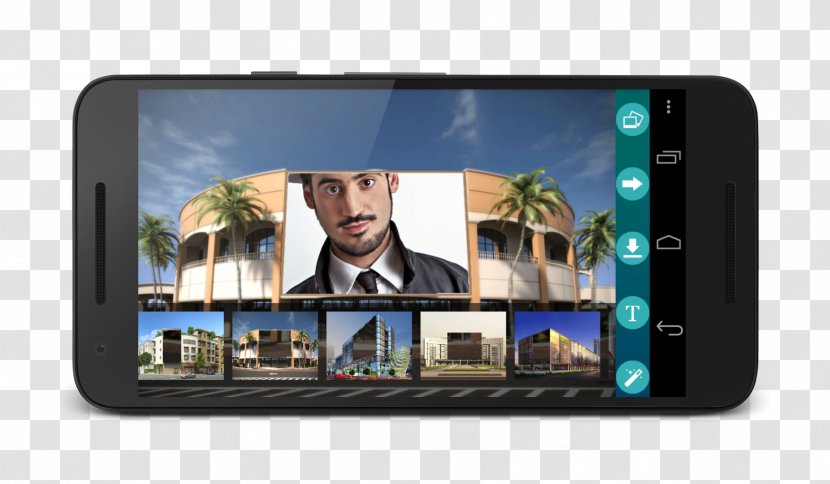 Smartphone Display Device Multimedia Portrait Electronics Transparent PNG