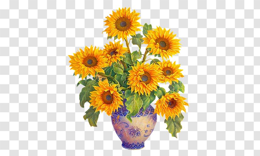 Common Sunflower Painting Clip Art - Calendula Transparent PNG