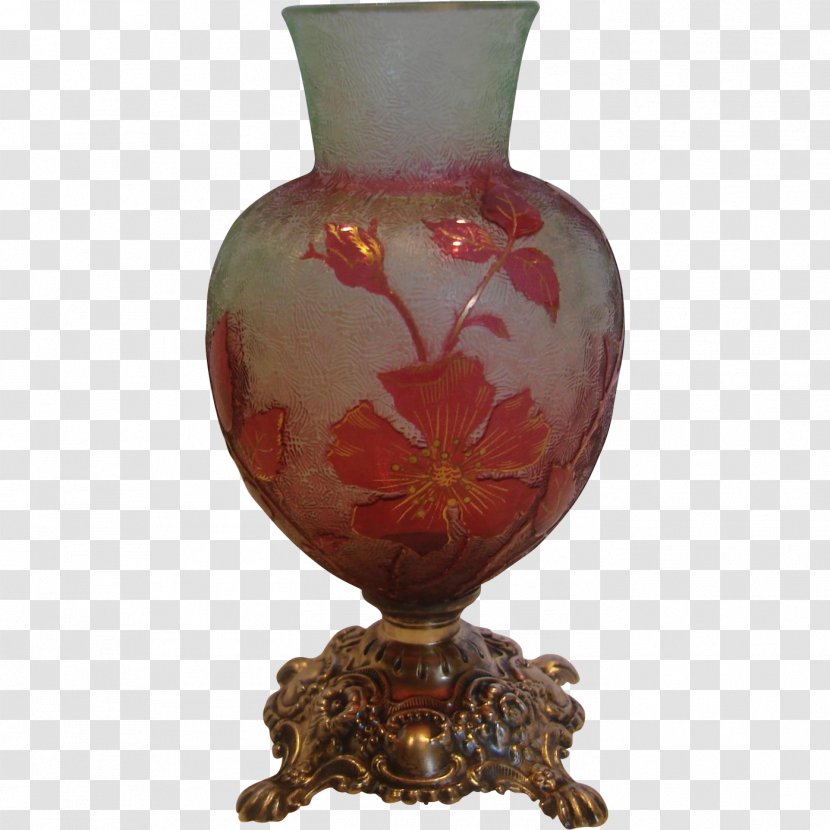 Vase Baccarat Glass Art Cranberry Transparent PNG