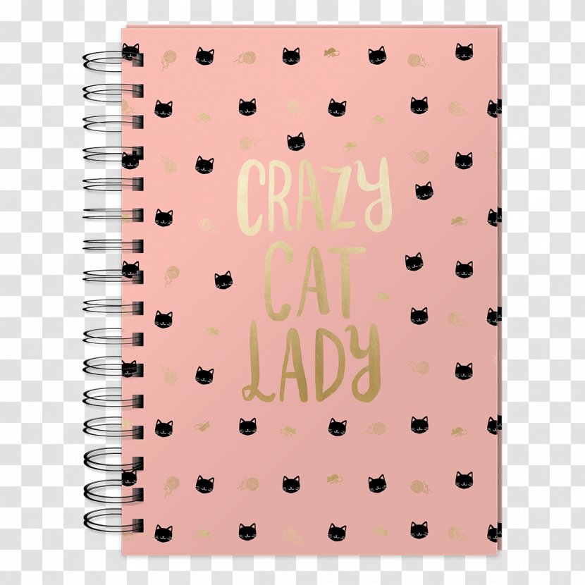 Notebook Cat Lady Paper 97 Ways To Make A Like You - Spiral Transparent PNG