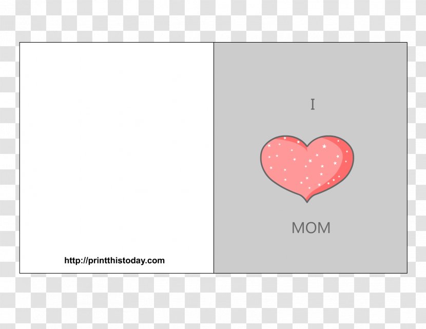 Heart Rectangle Pattern - Text - HAPPY MOTHERS DAY Transparent PNG