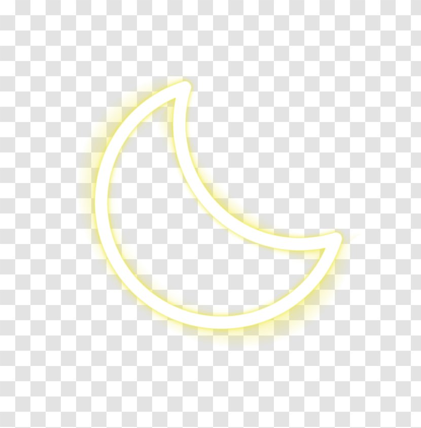 Material White Pattern - Symbol - Vector Yellow Moon Transparent PNG