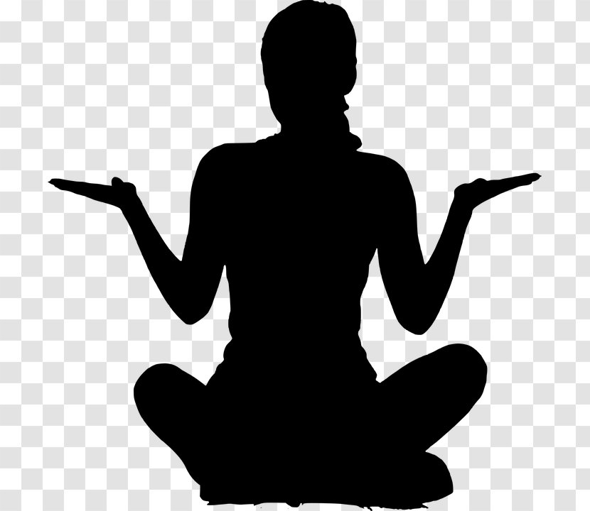 Buddhist Meditation Clip Art - Standing - Yoga Silhouette Transparent PNG