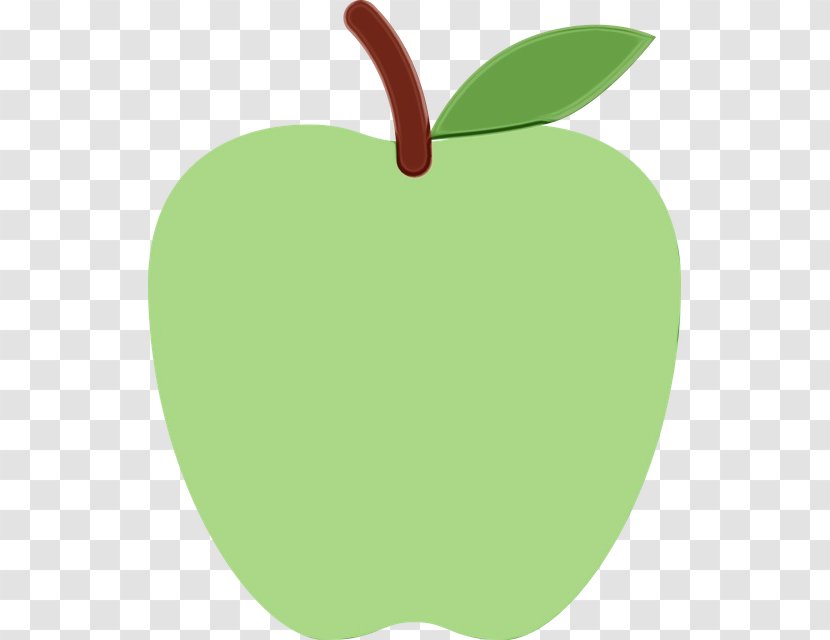 Green Leaf Apple Clip Art Fruit - Paint - Food Tree Transparent PNG