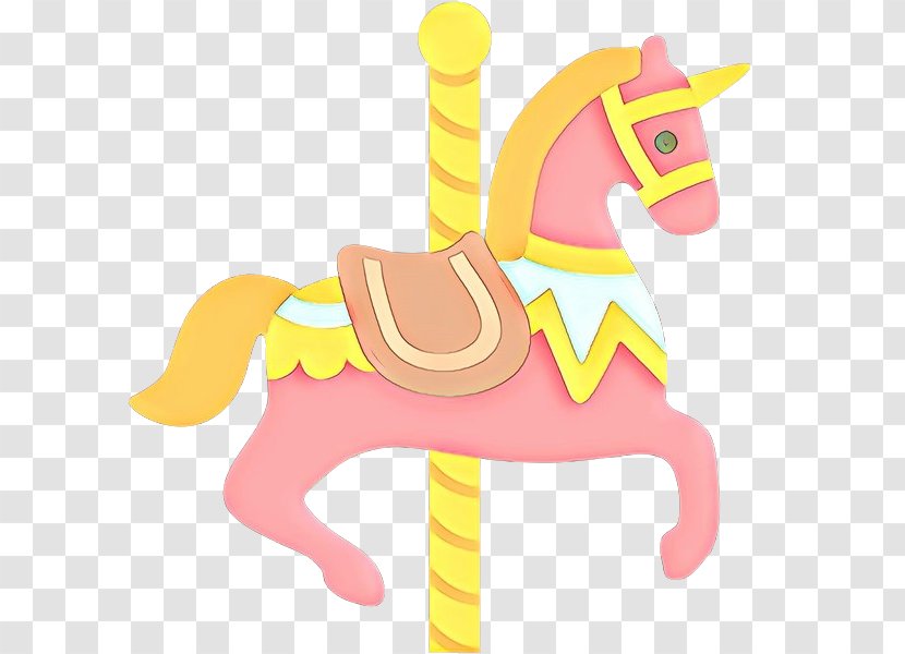 Giraffe Cartoon - Animal Figure - Toy Carousel Transparent PNG