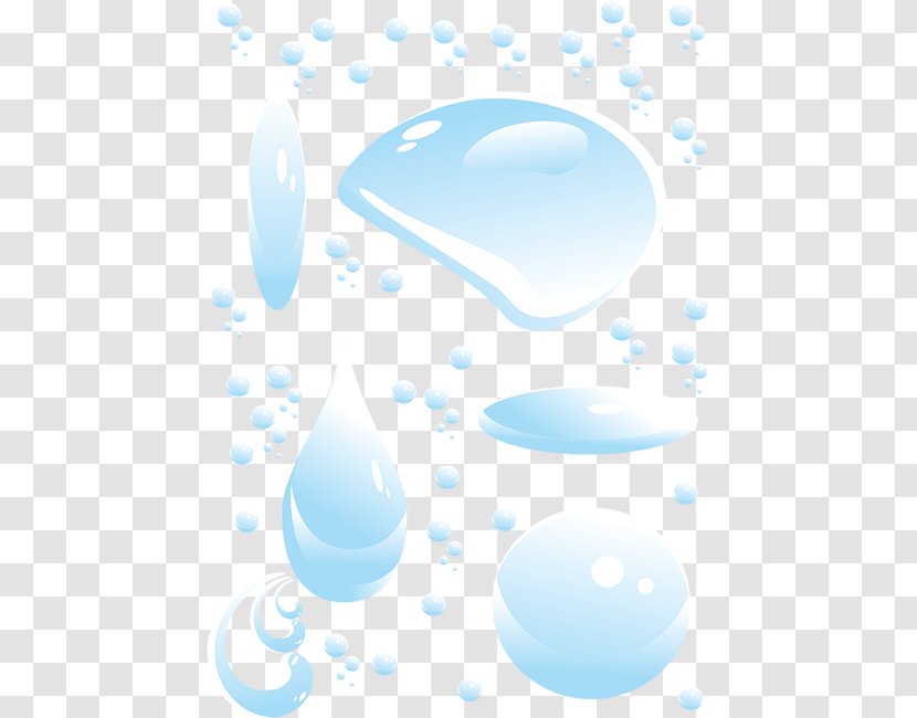 Sky Pattern - Blue - Drops Transparent PNG