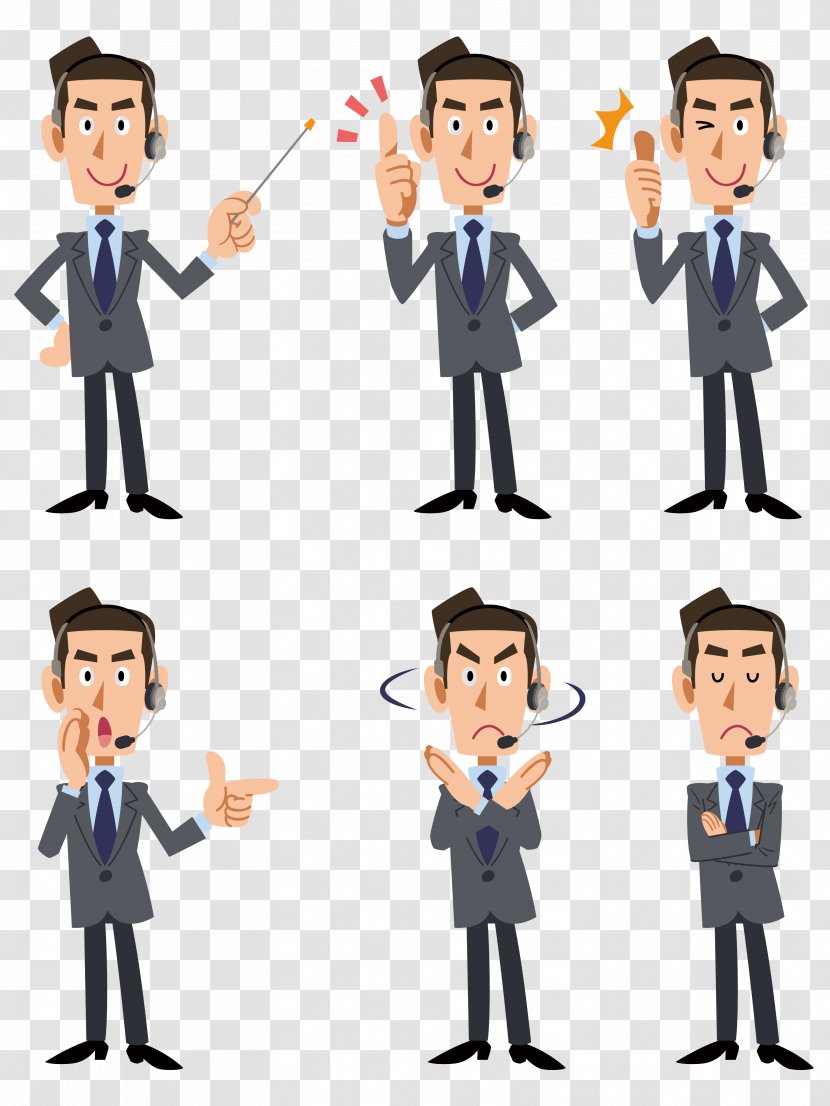 Royalty-free Suit Illustration - Public Relations - White Collar Business People Transparent PNG