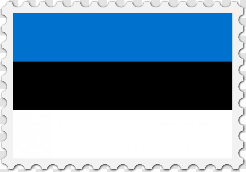 Flag Of Estonia Postage Stamps Clip Art - Picture Frames Transparent PNG