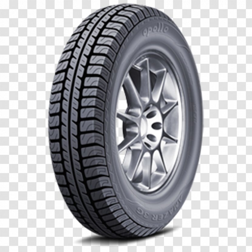 Car Tubeless Tire Apollo Tyres Tread - Mrf - Indian Transparent PNG