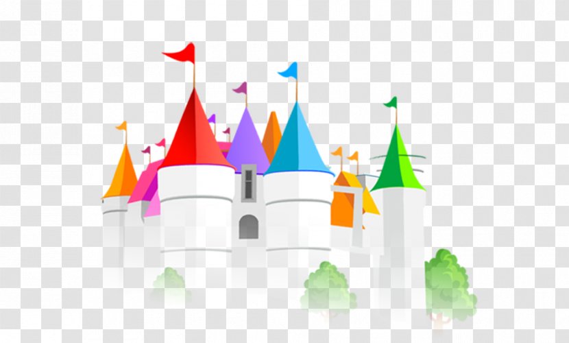 Illustration - Computer - Cartoon Castle Color Transparent PNG