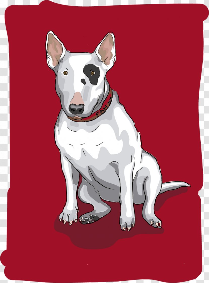 Miniature Bull Terrier Old English White Dog Breed Transparent PNG