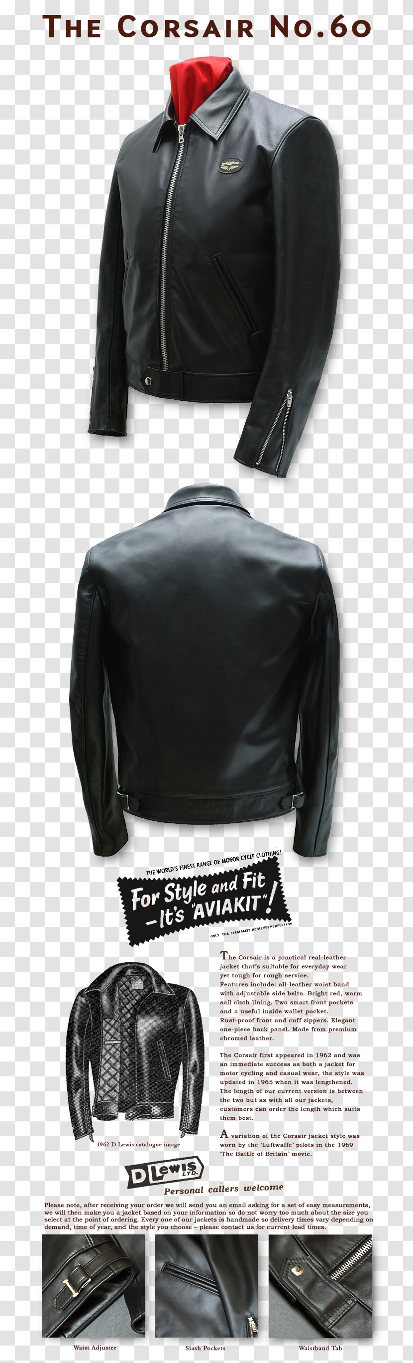 Leather Jacket Lewis Leathers Sleeve Fashion - Tree - Motorcycle Transparent PNG