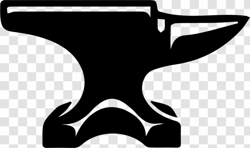 GameDay Iron Works Anvil Blacksmith Wrought Clip Art - Bird - Black And White Transparent PNG