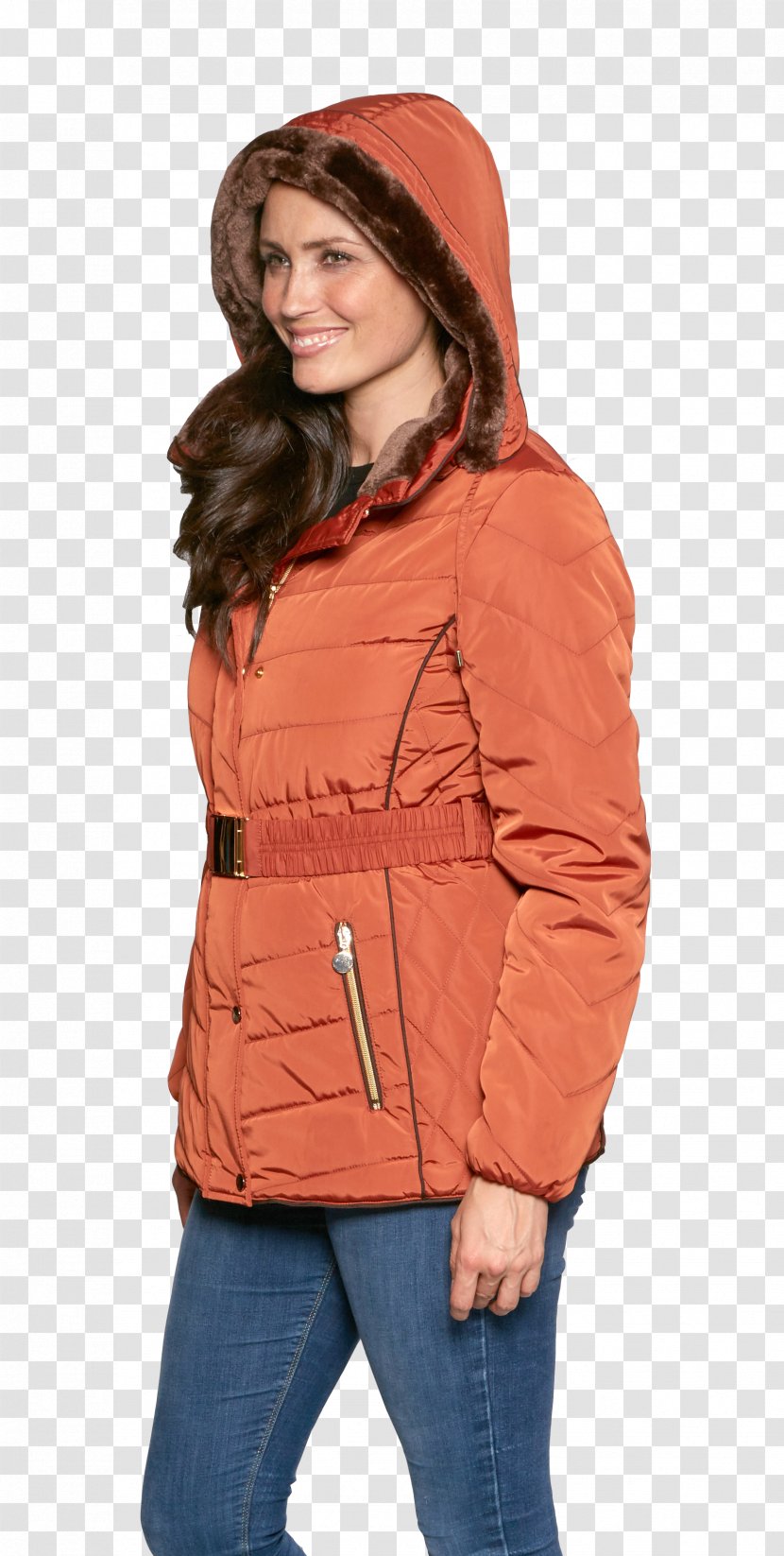 Hoodie Coat Jacket Sleeve - Fur Transparent PNG