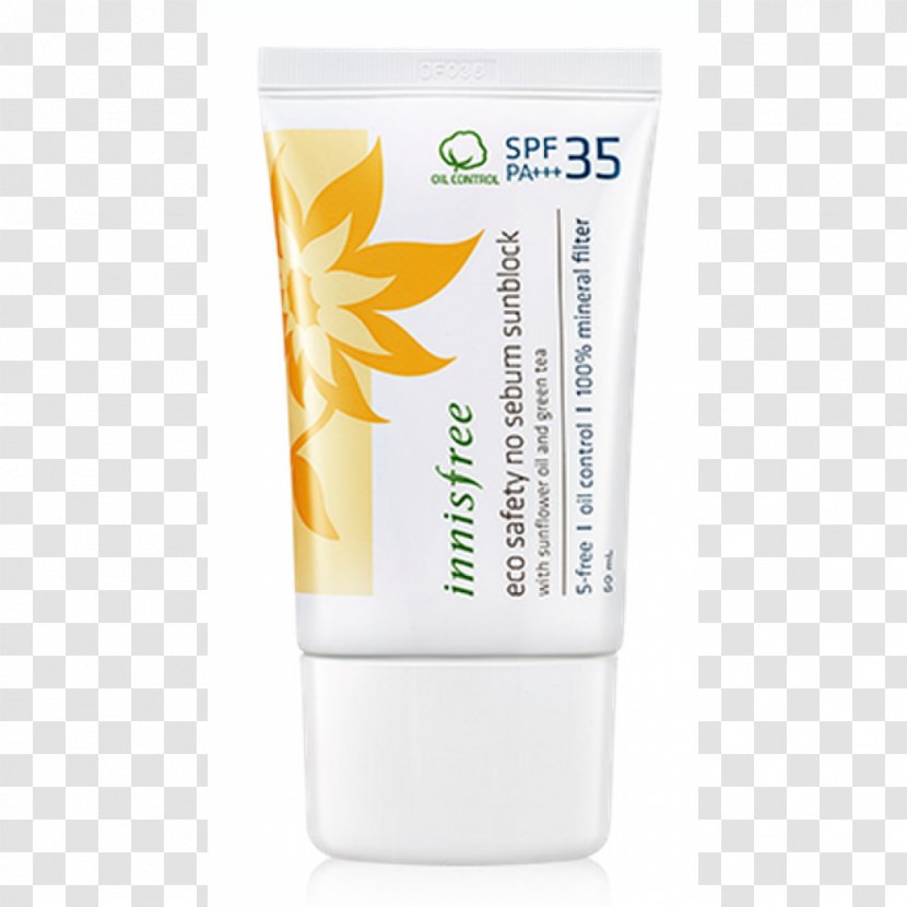 Sunscreen Factor De Protección Solar Cream Facial Face - Innisfree Transparent PNG