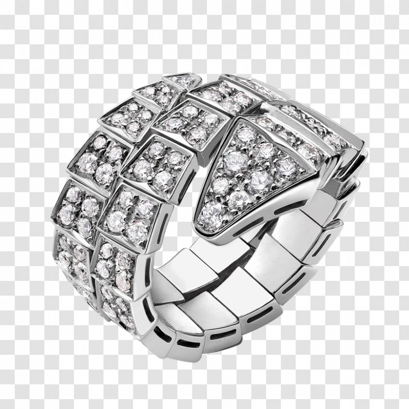 Bulgari Ring Love Bracelet Diamond Gold - Replica Transparent PNG