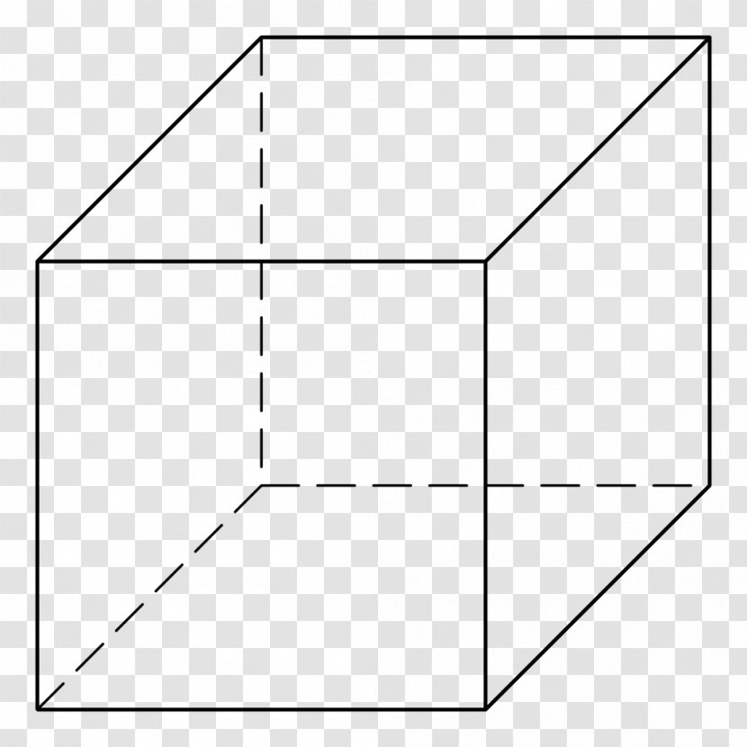Cube Three-dimensional Space Line Solid Geometry - Regular Polygon - 3d Rectangular Carton Box Transparent PNG