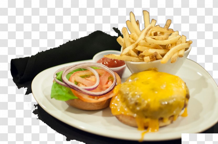 Hamburger French Fries Cheeseburger Fast Food Breakfast - Sandwich - Barbecue Meal Transparent PNG