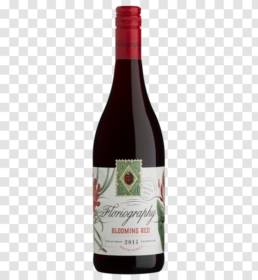 Red Wine Beaujolais Nouveau Gamay - Bottle - Writing Transparent PNG