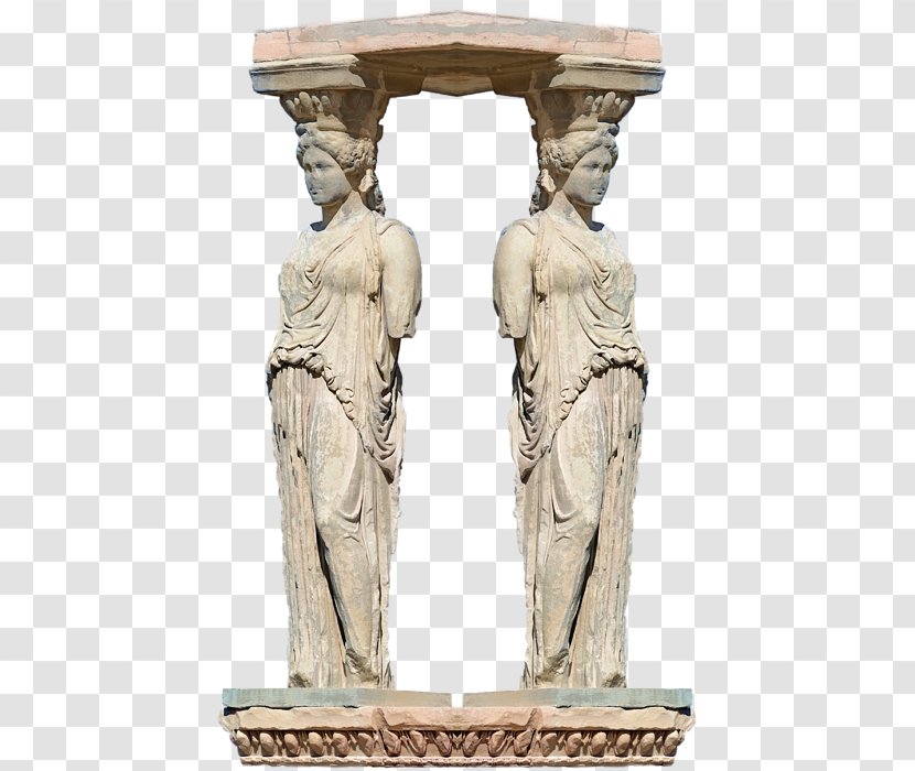 Statue Classical Sculpture Ancient Greece Carving History - Artifact - Mirrored Transparent PNG