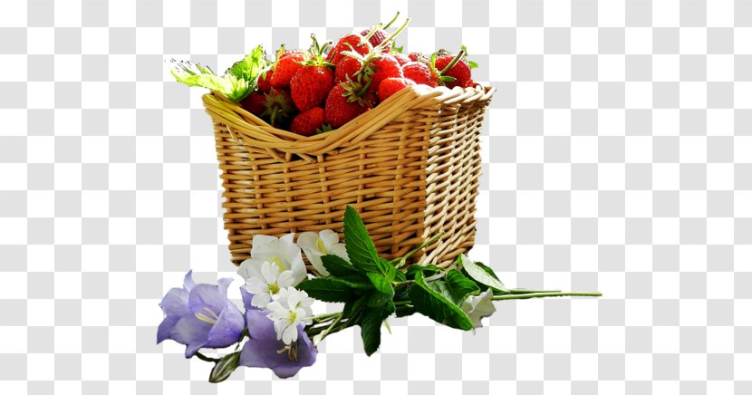 Floral Design Food Gift Baskets Strawberry Auglis - Flower Transparent PNG