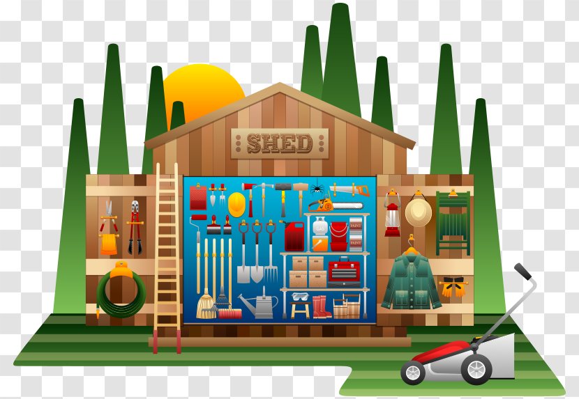 Clip Art Shed Openclipart Gardening - House - Tool Transparent PNG