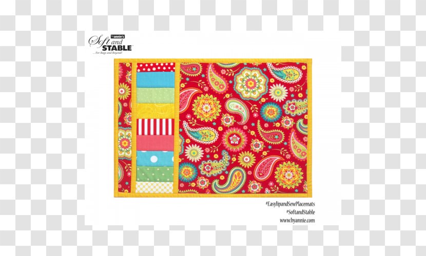 Place Mats Textile By Annie ByAnnie's Soft And Stable -Black 18-inch X 58-inch, Other, Multicoloured Sewing Quilt - Placemat - Supplies Transparent PNG