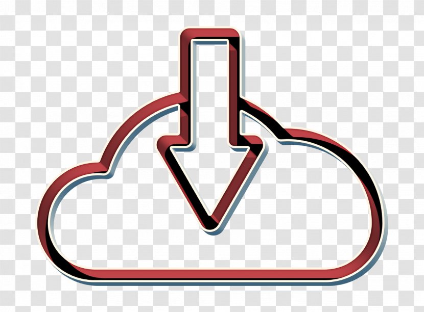 Cloud Icon - Down - Symbol Meter Transparent PNG