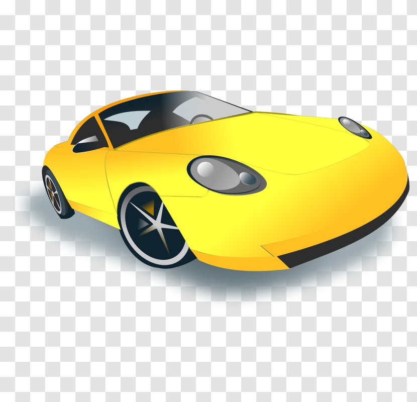 Sports Car Clip Art - Overhead Cliparts Transparent PNG