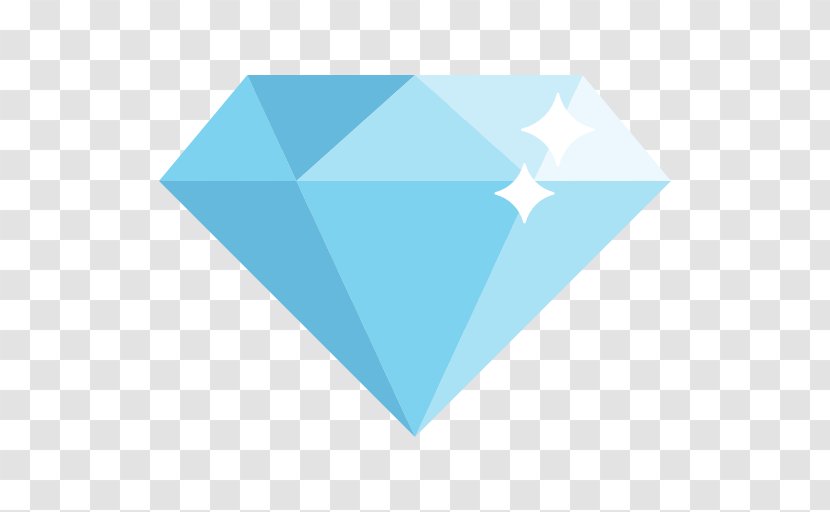Gemstone Diamond Icon - Azure Transparent PNG
