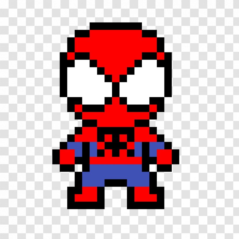 Spider-Man Bead Marvel Heroes 2016 Superhero Pattern - Pixel Art -  Spider-man Transparent PNG