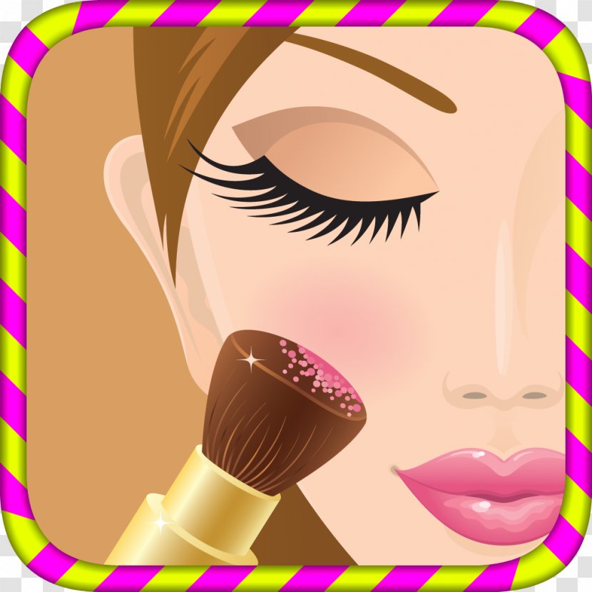 Cosmetics Realistic Make Up Make-up Eye Lip - Silhouette - Mascara Transparent PNG