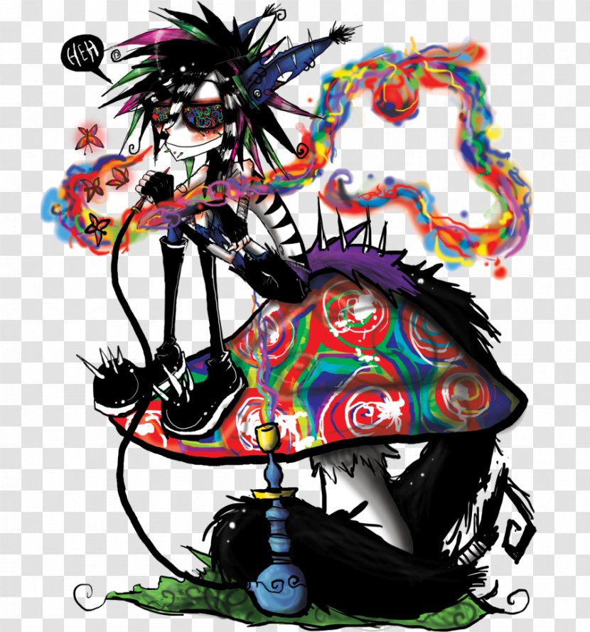 Smoking Hallucinogen Cannabis Image Drawing - Fictional Character Transparent PNG