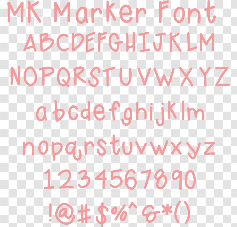 Font Handwriting Alphabet Scrapbooking Love - Marker Pen - Tropical Fonts Transparent PNG