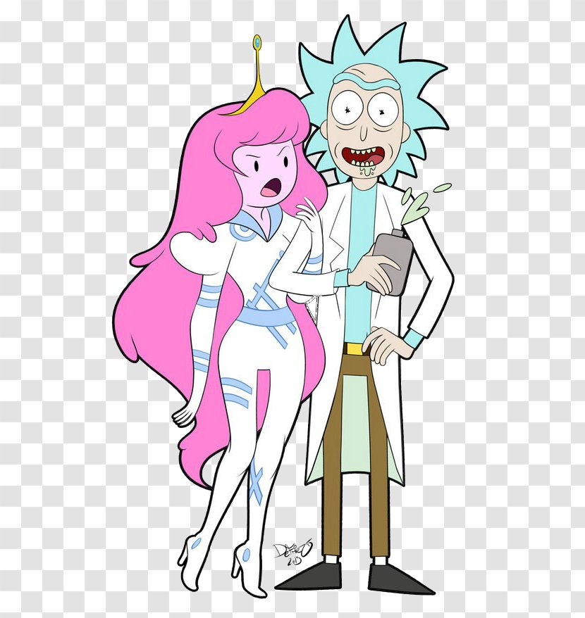Rick Sanchez Finn The Human Morty Smith Crossover Animation - Frame Transparent PNG
