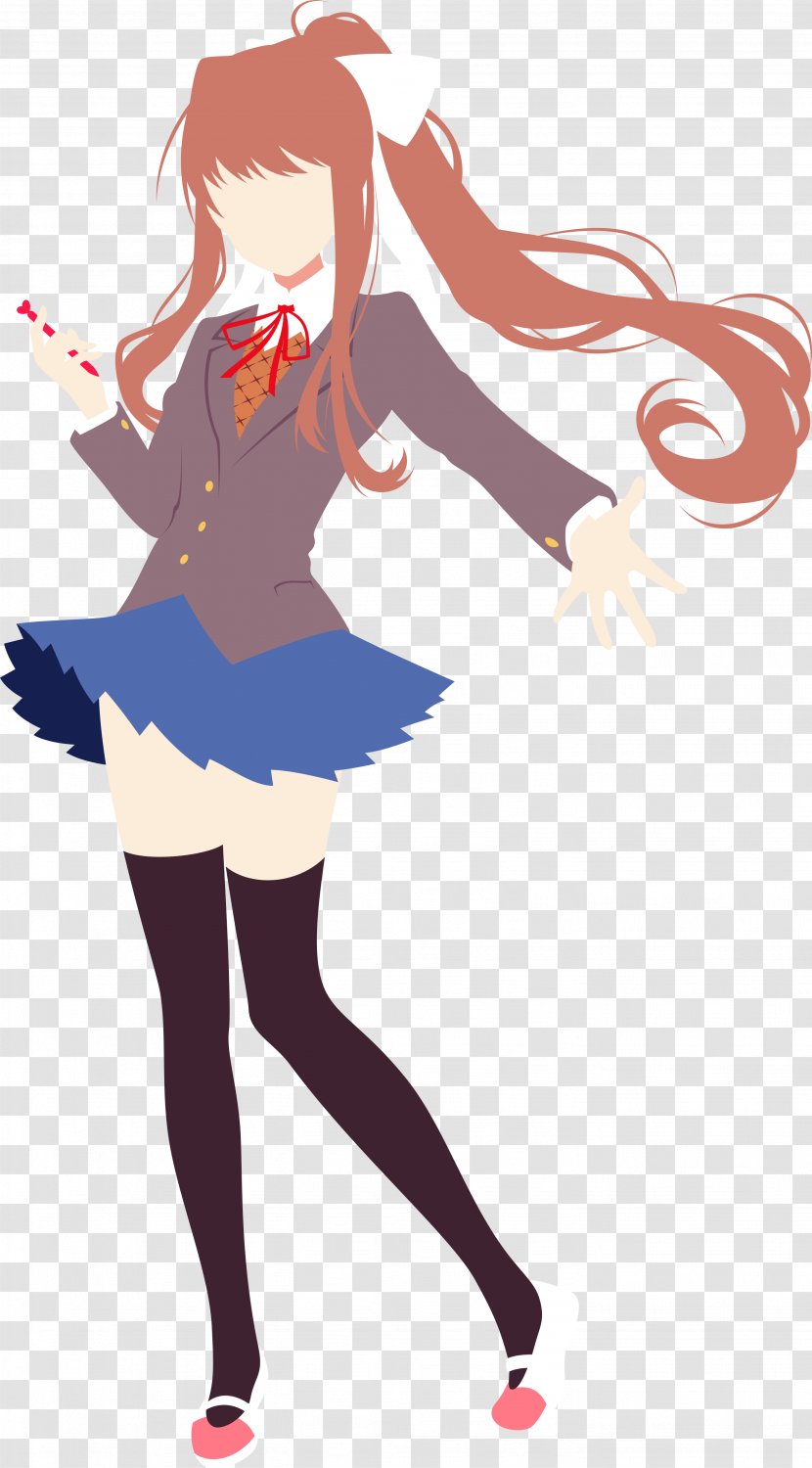 Doki Literature Club! Team Salvato Game Art Jump Scare - Watercolor - Cartoon Transparent PNG