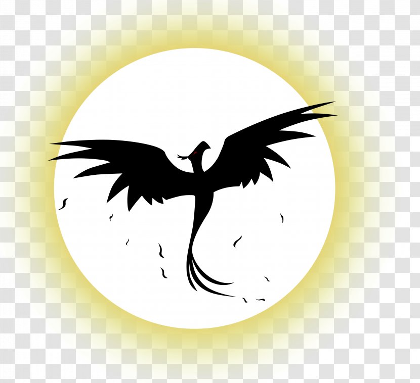 Infront Of Moon Clip Art - Bird - Phoenix Transparent PNG