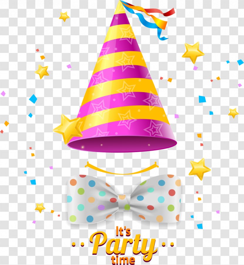 Party Hat Birthday - Vector Hats Transparent PNG