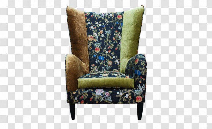 Wing Chair Couch Throw Pillows - Chenille Fabric Transparent PNG
