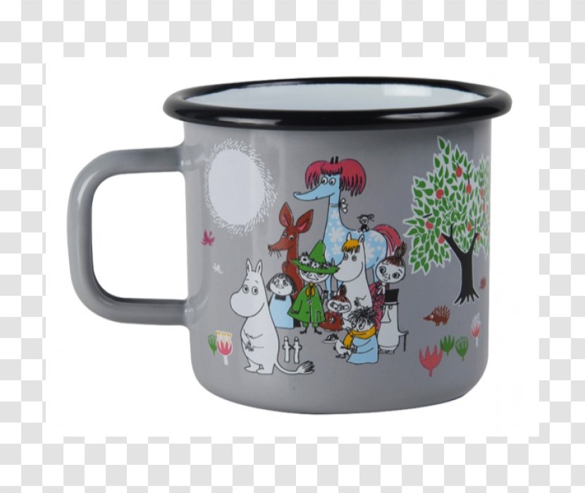 The Groke Moomins Mug Little My Coffee Cup - Garden Transparent PNG